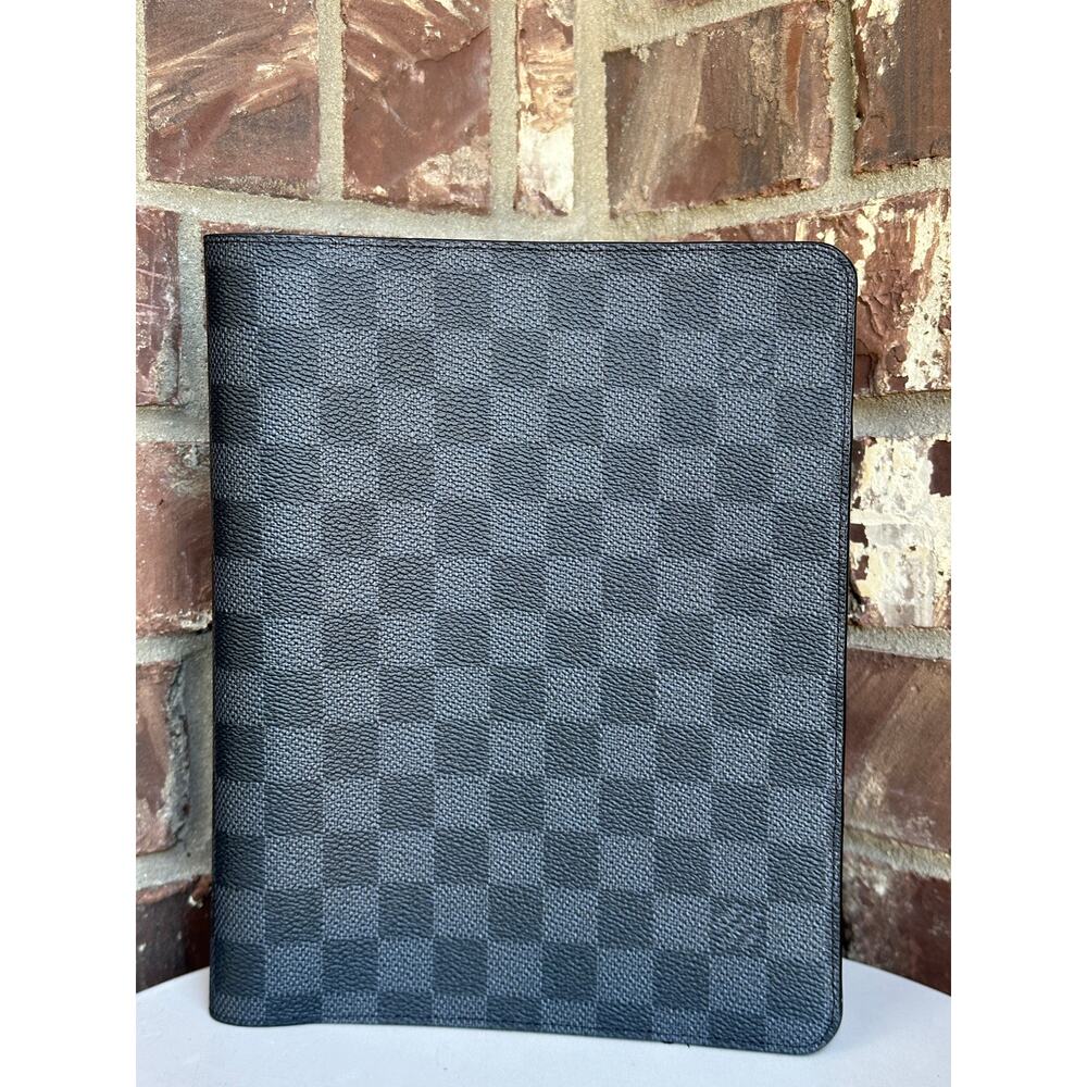 Louis Vuitton Desk Agenda Cover Damier Graphite	41139
